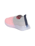 Sports Slip On Shoes With Led Light - Pink