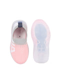 Sports Slip On Shoes With Led Light - Pink