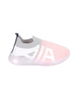 Sports Slip On Shoes With Led Light - Pink