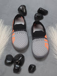 Sports Slip On Shoes With Led Light - Grey
