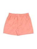Premium Cotton Elastic Waist Printed Shorts - Peach