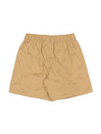 Premium Cotton Elastic Waist Printed Shorts - Brown