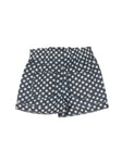 Premium Cotton Elastic Waist Polka Dot Print Shorts - Blue