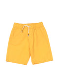 Premium Cotton Elastic Waist Shorts - Yellow