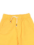 Premium Cotton Elastic Waist Shorts - Yellow