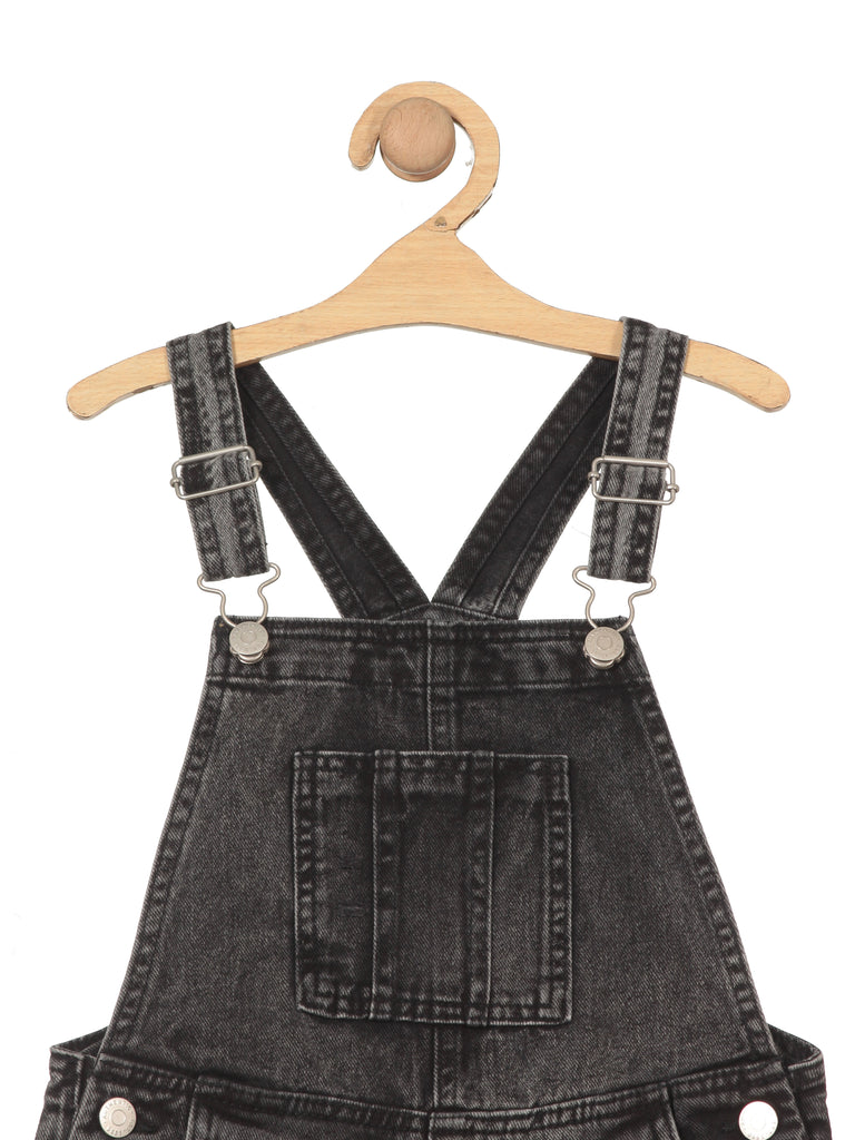 RVCA Hold It - Washed Black Short Overalls - Denim Overall Shorts - $65.00  - Lulus