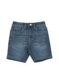 Mild Distressed Denim Shorts - Blue