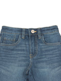 Mild Distressed Denim Shorts - Blue