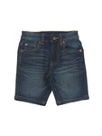 Mild Distressed Denim Shorts - Navy Blue