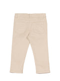 Relaxed Fit Cargo Jeans With Suspenders - Beige