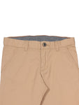 Peach Finish Cross Pocket Trouser - Beige