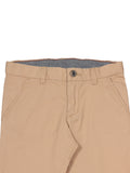Peach Finish Cross Pocket Trouser - Beige