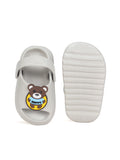 Bear Applique Anti-Slip Sandals - Grey