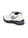 Double Velcro Casual Shoes With Light- White