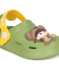 Cartoon Applique Anti-Slip Clogs - Green