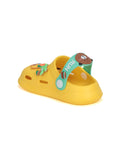 Cartoon Applique Anti-Slip Clogs - Yellow