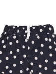 Polka Dot Print Shorts - Navy Blue