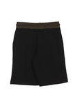Athletic Printed Shorts - Black