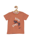 Dinosaur Printed Tshirt - Brown