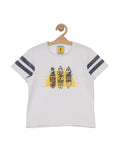 Surfboard Printed Tshirt - White