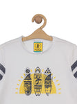 Surfboard Printed Tshirt - White