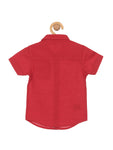 Premium Cotton Solid Half Shirt - Red