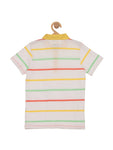 Striped Collar Tshirt - White