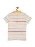 Striped Collar Tshirt - White