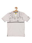 Printed Collar Tshirt - White