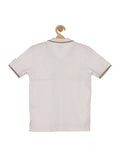 Printed Collar Tshirt - White