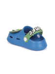Dinosaur Applique Anti-Slip Clogs - Navy Blue