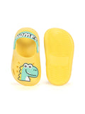 Dinosaur Applique Anti-Slip Clogs - Yellow