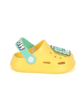 Dinosaur Applique Anti-Slip Clogs - Yellow