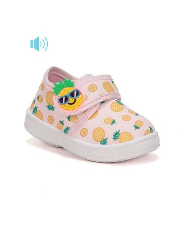 Pineapple Slip On Musical Chu Chu Shoes - Pink