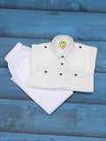 Pathani Kurta Pajama Set - White