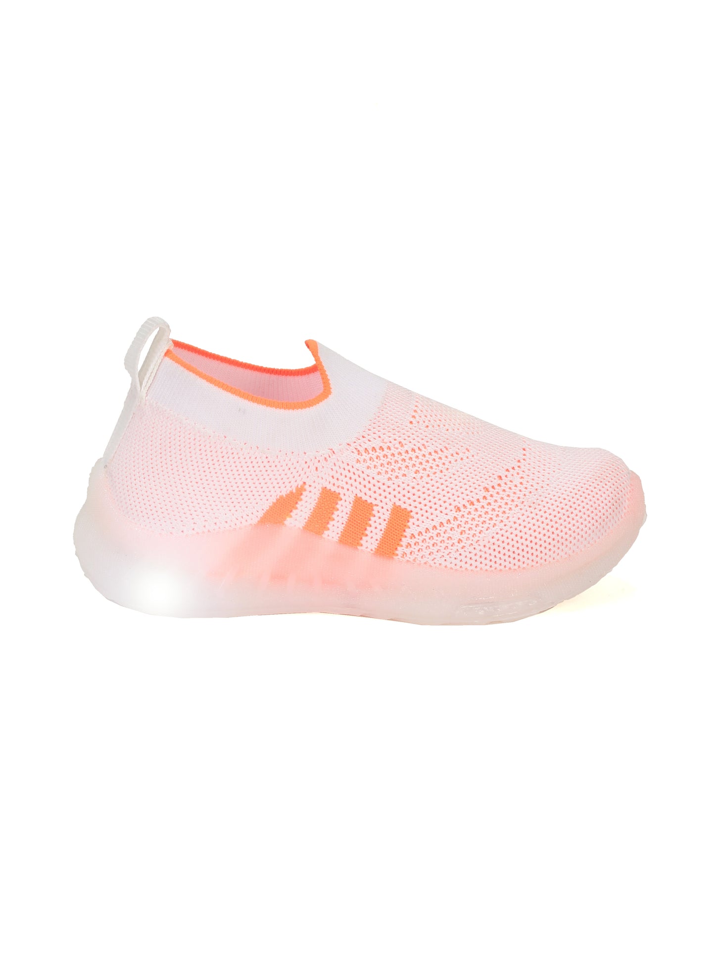 Casual Slip On Shoes With Led Light - Pink