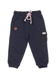 Solid Track Bottoms - Navy Blue