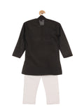 Solid Kurta Pajama Set - Black