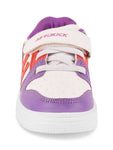 Casual Shoes With Velrco - Purple
