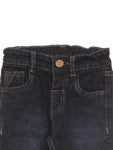 Slim Fit Mild Distressed Jeans - Navy Blue