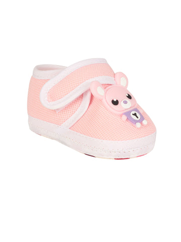 Bear Infant Booties - Pink