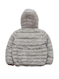 Front Open Polyfill Hooded Jacket - Grey