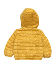 Front Open Polyfill Hooded Jacket - Mustard