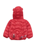 Mickey Led Light Polyfill Hooded Jacket - Red