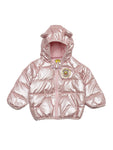 Led Light Polyfill Hooded Jacket - Peach