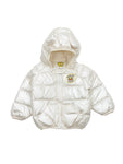 Led Light Polyfill Hooded Jacket - Cream