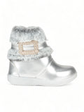 Party Boots With Led Light - Silver