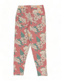 Floral Print Legging - Peach