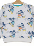 Mickey Mouse Printed Fleece Sweatshirt - White
