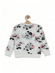 Mickey Mouse Printed Fleece Sweatshirt - Cream